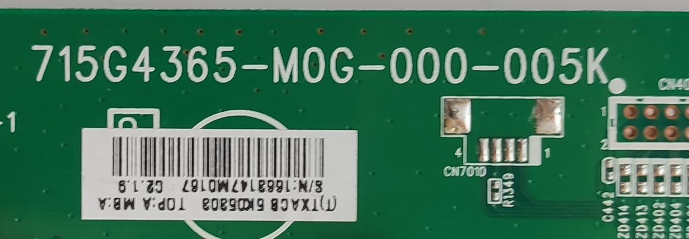 MAIN PARA TV VIZIO / NUMERO DE PARTE TXACB5K053 / 715G4365-M0G-000-005K / (T)TXACB5K05303 / PANEL LC420EUH(SC)(A1) / MODELO M421VT	 - Imagen 3